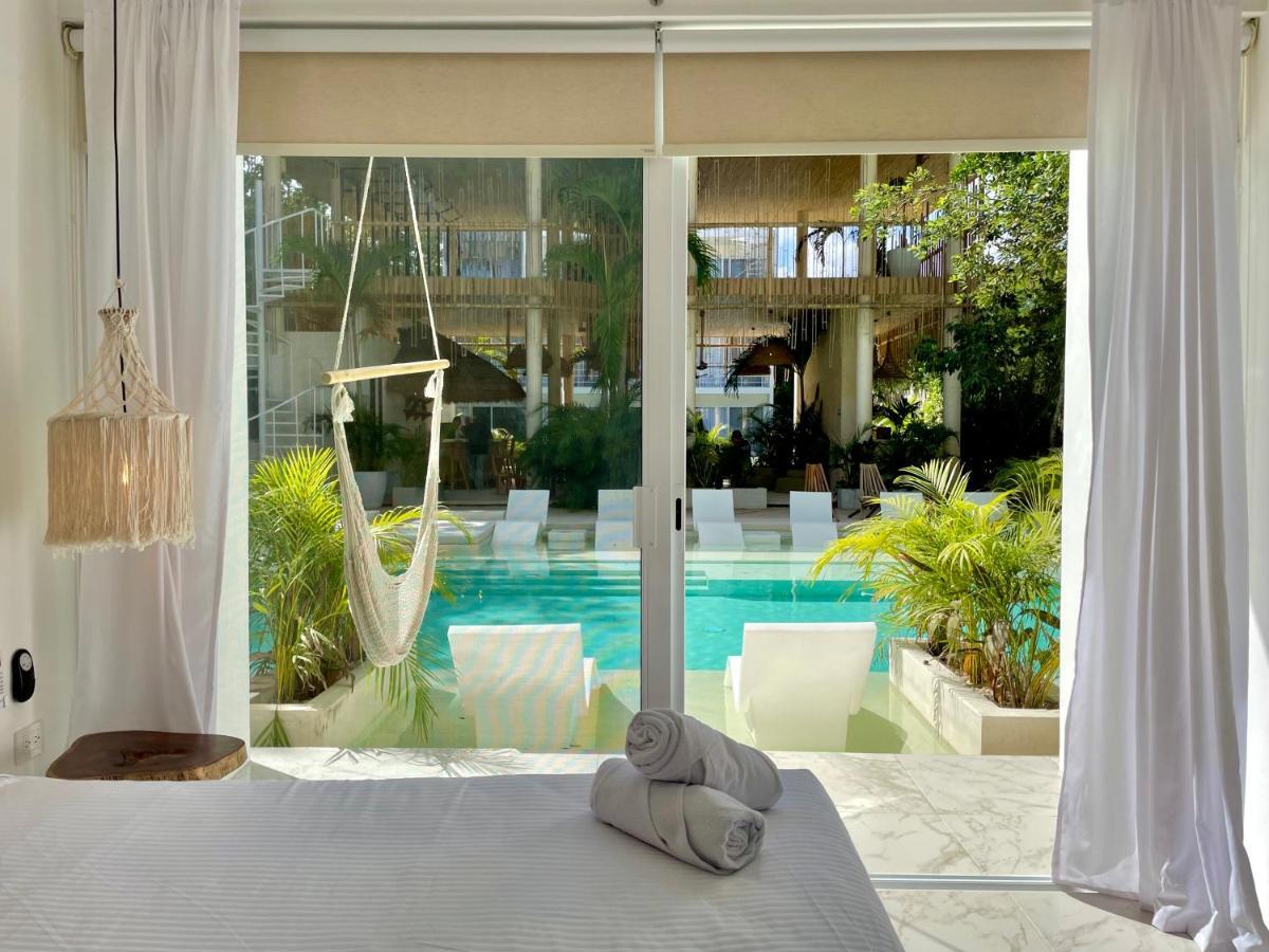 Beautiful Swim-Up Studio With Private Terrace, Pool And Jungle Gym Tulum Exterior photo