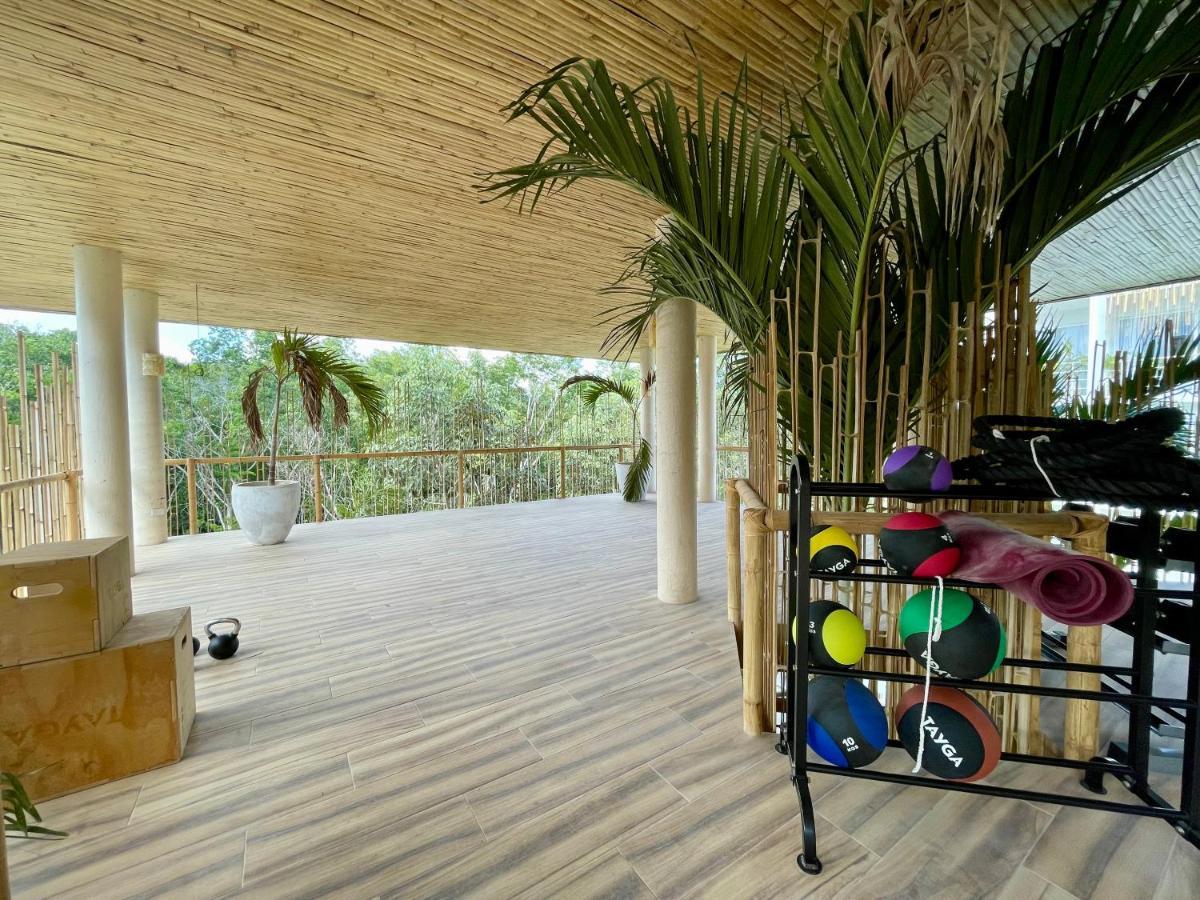 Beautiful Swim-Up Studio With Private Terrace, Pool And Jungle Gym Tulum Exterior photo